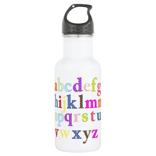 Alphabet Trinkflasche (Vorderseite)