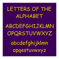 Alphabet von Janz Lila ABCs