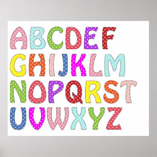ALPHABET-Wandplakat Poster