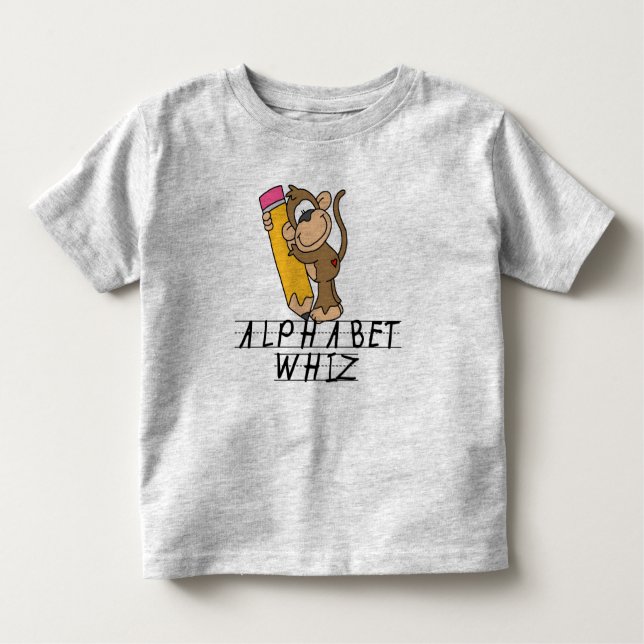 ALPHABET WHIZ KLEINKIND T-SHIRT (Vorderseite)