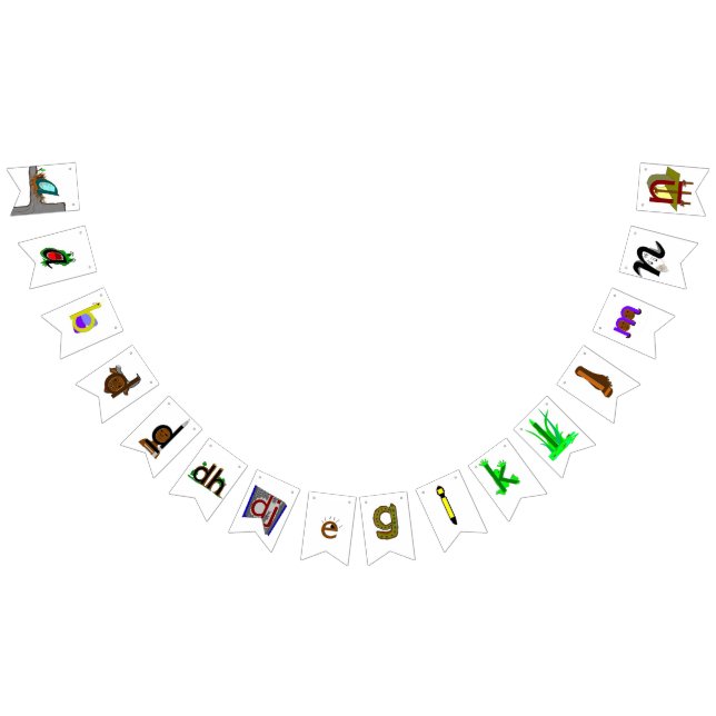 Alphabet (Yolŋu Matha - Djambarrpuyŋu) A-Ṉ (Teil Wimpelkette (Alle)