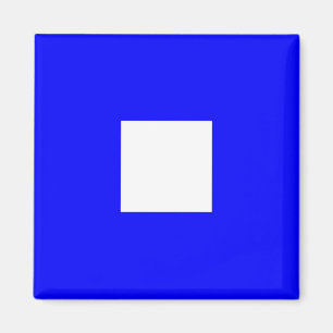 Alphabet-Zeichen der Wasserflagge P (Papa) Magnet