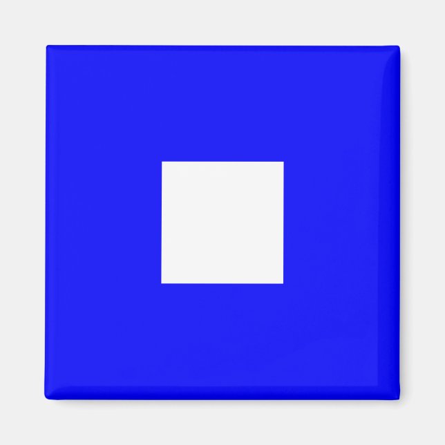 Alphabet-Zeichen der Wasserflagge P (Papa) Magnet (Vorne)