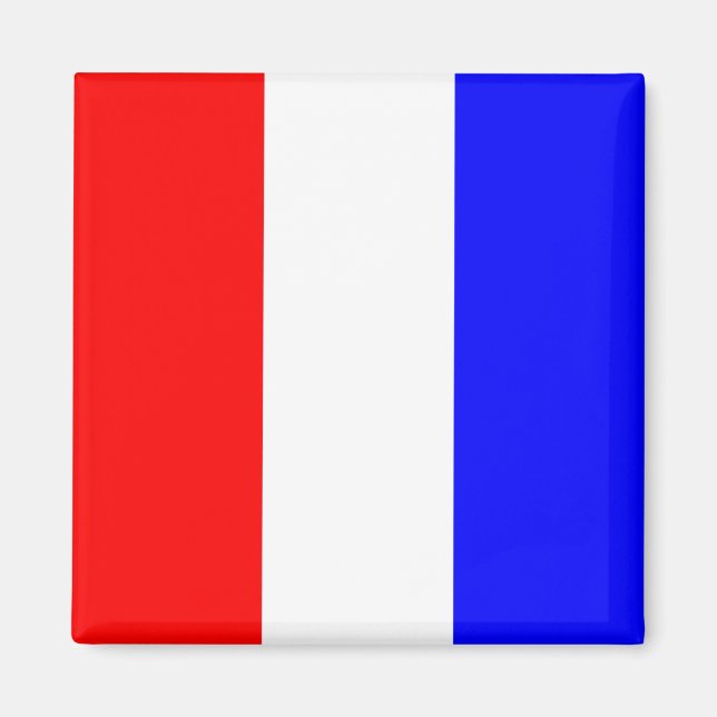Alphabet-Zeichenbrief T (Tango), nautische Flagge Magnet (Vorne)
