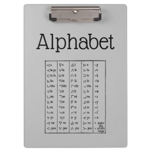 Alphabet-Zwischenablage Klemmbrett