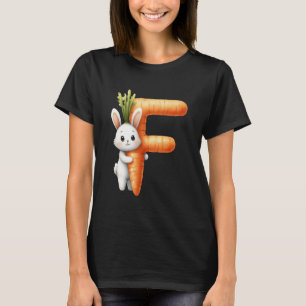 Alphabeteier Ostern ABCs Karotte Buchstabe F für K T-Shirt