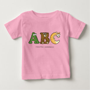 Alphabetime Personalisiert Baby Girl T - Shirt
