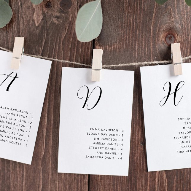 Alphabetische Hochzeitkarte Einladung (Von Creator hochgeladen)