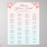Alphabetische Hochzeitsskala im französischen Gart