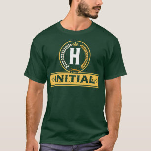 Alphabetische Kunst von Viralfont Letter H T-Shirt
