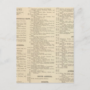 Alphabetische Liste der Karten und Diagramme