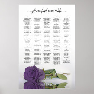 Alphabetische Seekarte der Lila Rose Poster