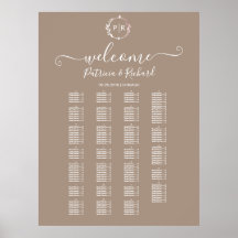 Alphabetische Tafel für Monogramm