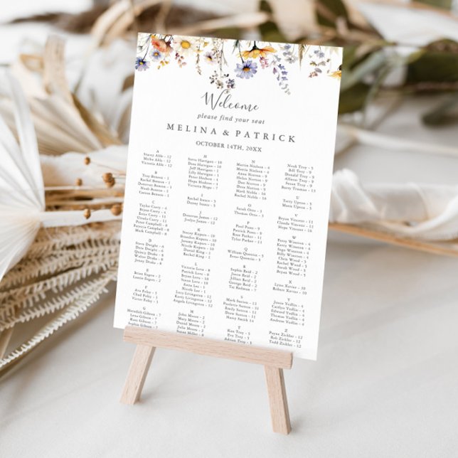 Alphabetische Wildblume Herbst Poster (Von Creator hochgeladen)