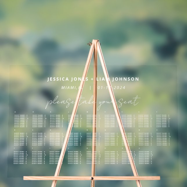 Alphabetisches Hochzeitssattel Akryllisches Zeiche Acrylschild (Neutral)