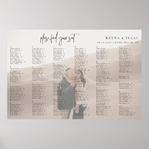 Alphabetisches Hochzeitssatteldiagramm-Foto Poster