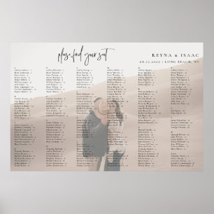 Alphabetisches Hochzeitssatteldiagramm-Foto Poster