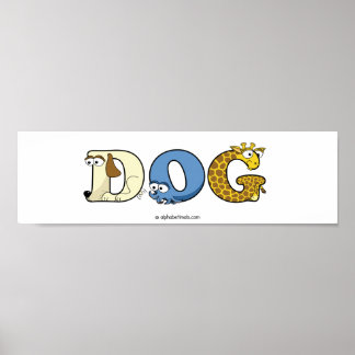 Alphabetisches Personalisiertes Poster