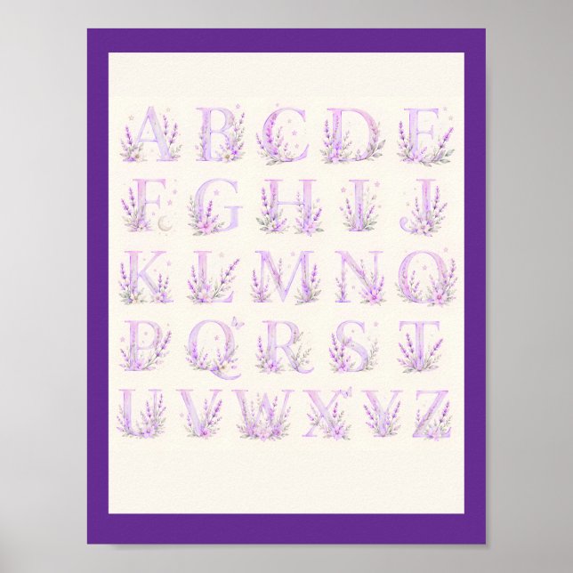 Alphabetisches Poster (Vorne)