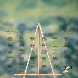 Alphabetisches Seebilddiagramm für Schwarz und Wei Acrylschild