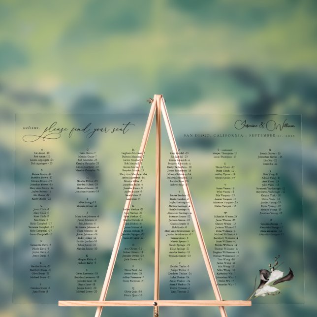 Alphabetisches Seebilddiagramm für Schwarz und Wei Acrylschild (Neutral)