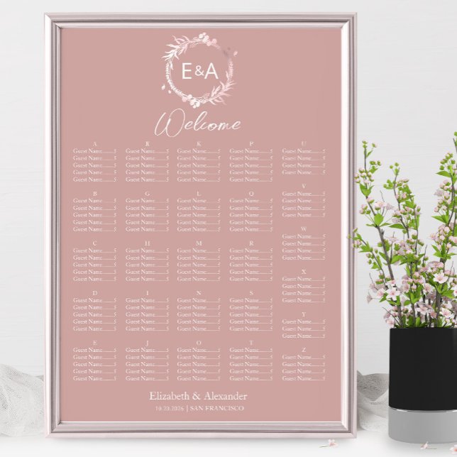 Alphabetisches Seekartenzeichen für Monogramm Poster (Von Creator hochgeladen)