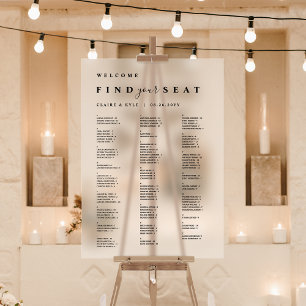 Alphabetisches Seekartenzeichen Mattiertes Akrylli Acrylschild