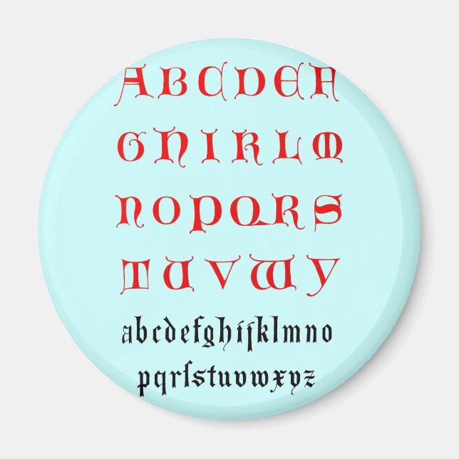 Alphabetmagnet Magnet (Vorne)