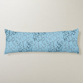 Alphabets Muster 01 BW.w Lblue BG Seitenschläferkissen