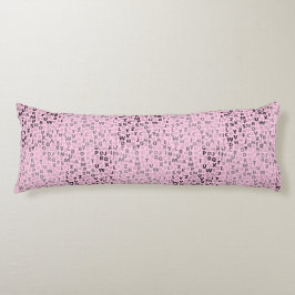 Alphabets Muster 01 BW.w LPink BG Seitenschläferkissen