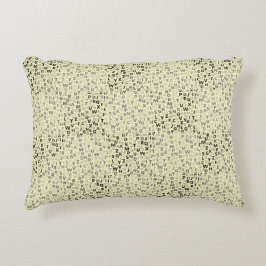 Alphabets Muster 01 BW.w LYellow BG Dekokissen