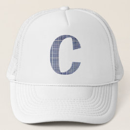 ALPHABETS NAME LETTER C HAT TRUCKERKAPPE