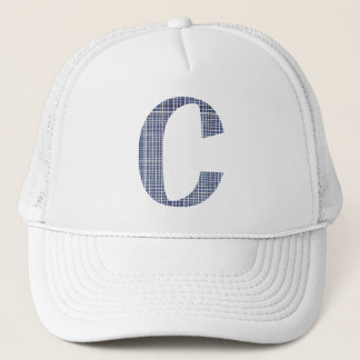 ALPHABETS NAME LETTER C HAT TRUCKERKAPPE