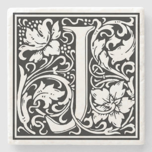Alphabetz Buchstabe J Vintage Steinuntersetzer