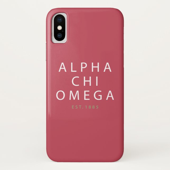 Alphachi Omega | Est. 1885 Case-Mate iPhone Hülle (Rückseite)