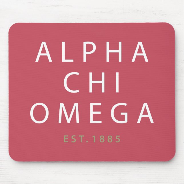 Alphachi Omega | Est. 1885 Mousepad (Vorne)