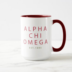 Alphachi Omega Est. 1885 Tasse