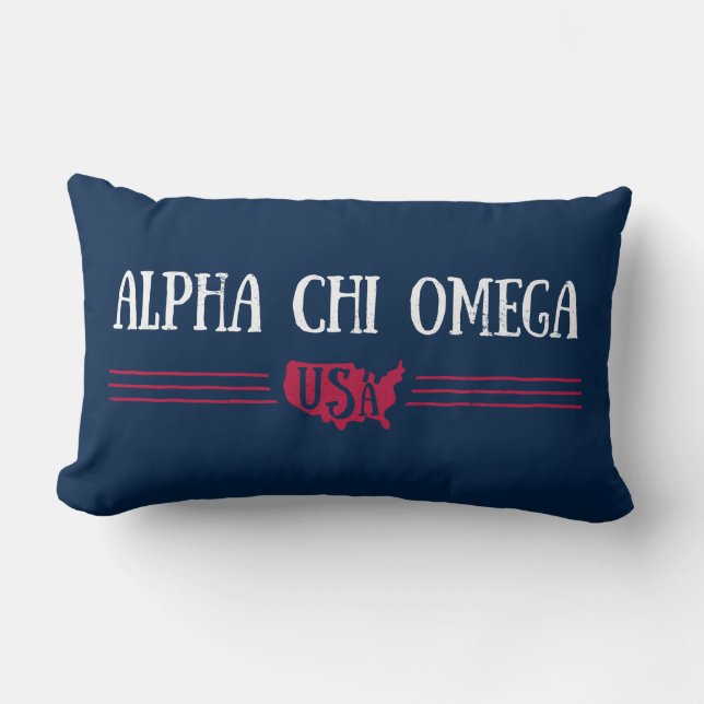 Alphachi Omega - USA Lendenkissen (Vorderseite)