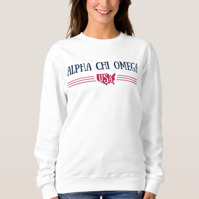 Alphachi Omega - USA Sweatshirt (Vorderseite)