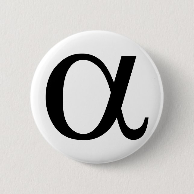 Alphaikone a button (Vorderseite)