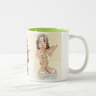 Alphakappa-AlphaStudentinnenverbindung-Tasse Zweifarbige Tasse