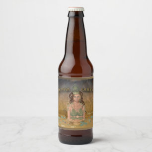 Alphakönigin (Name und Art) Bierflaschenetikett