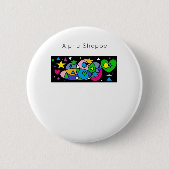 Alphakoppe Button (Vorderseite)