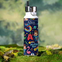 Alphaland Kinder Personalisierte Wasserflaschen gr