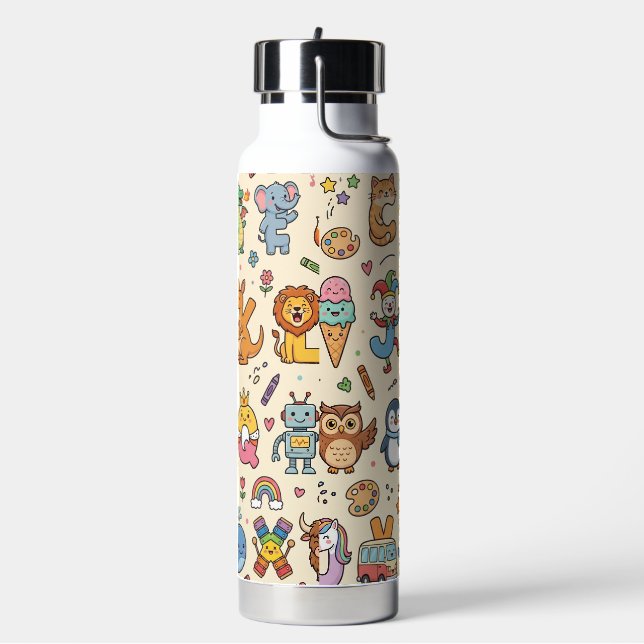 Alphaland Kinder Personalisierte Wasserflaschen gr Trinkflasche (Links)