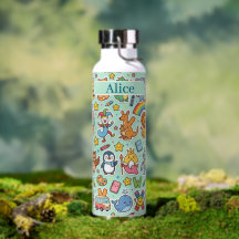 Alphaland Kinder Personalisierte Wasserflaschen gr
