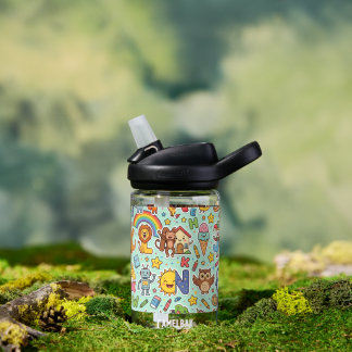 Alphaland personalisierte Wasserflaschen für Kinde Trinkflasche
