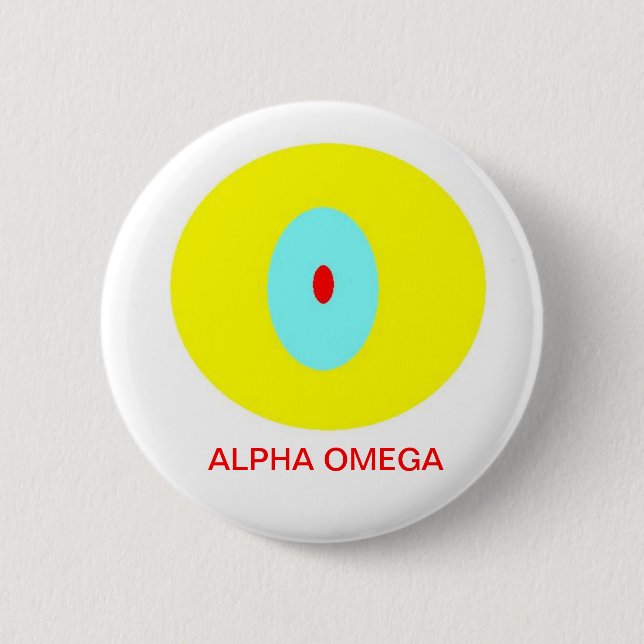 Alphaomega Button (Vorderseite)