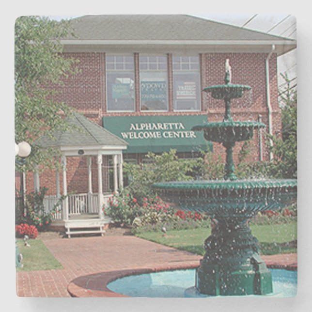 Alpharetta Welcome Centre Marble Stone Untersetzer (Vorderseite)