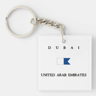 Alphatauchen-Flagge Dubais Arabische Emirate Schlüsselanhänger